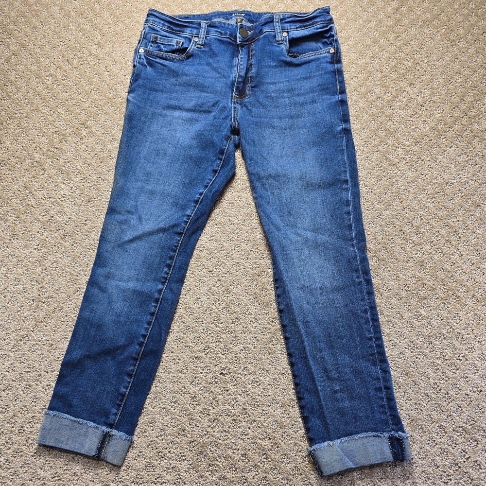 KUT From The Kloth Womens 8P Petite High Rise Ankle Straight Jeans Blue SP393PA1